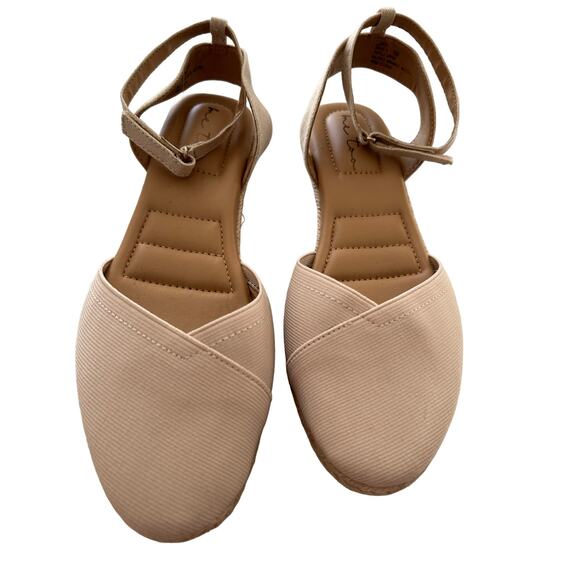 Me Too Nikkie Elastic Closed Toe Ankle Strap Wedge Espadrilles - Size 10 M - Picture 3 of 5